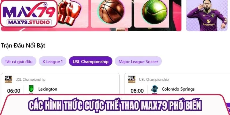 Các hình thức cược thể thao Max79 phổ biến